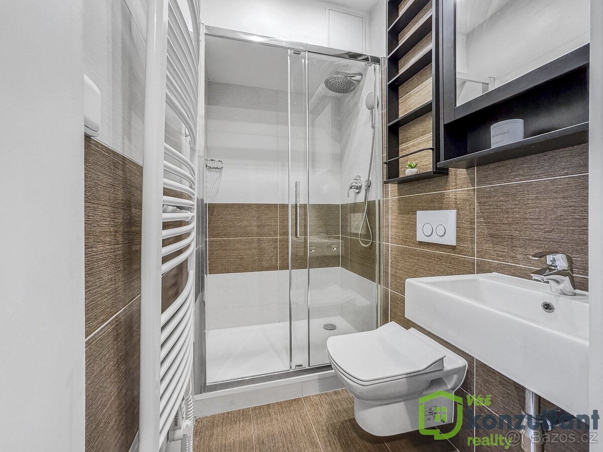 Pronájem byty 1+kk, 22 m2 - Brno - Veveří, ev.č. 00754