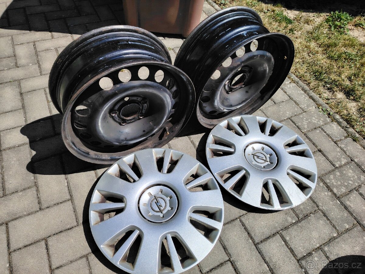Disky Opel 5x100 r16 6,5J 2kusy ET37, 2kusy ET39.