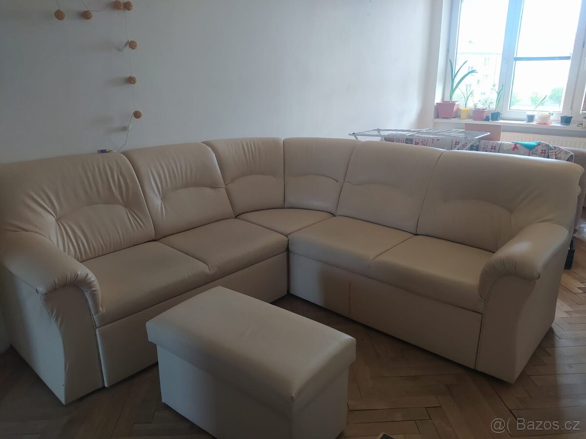 Sedačka ECO kůže 220x220