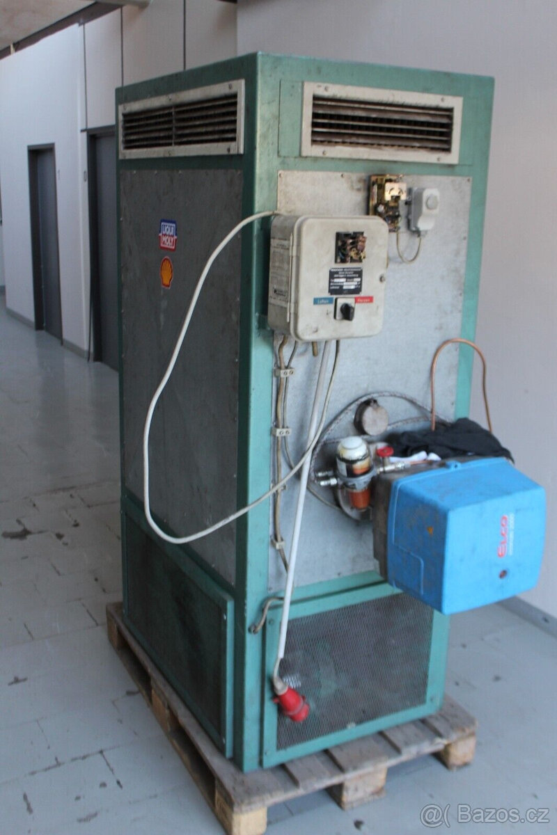 Vytápění haly, olejové topení, vytápění dílny, topení 60kW