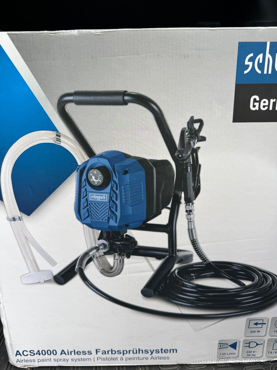 Malířský stříkací systém 550 W Scheppach ACS 4000 5906004901