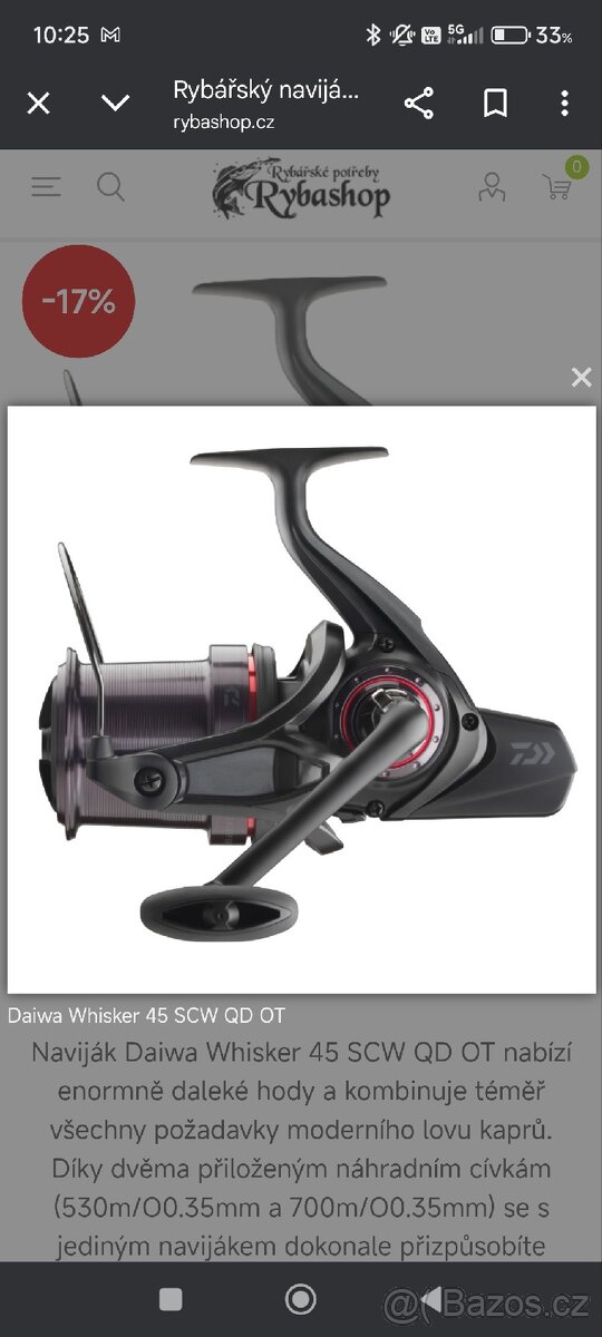 2ks,Daiwa Whisker 45 QD