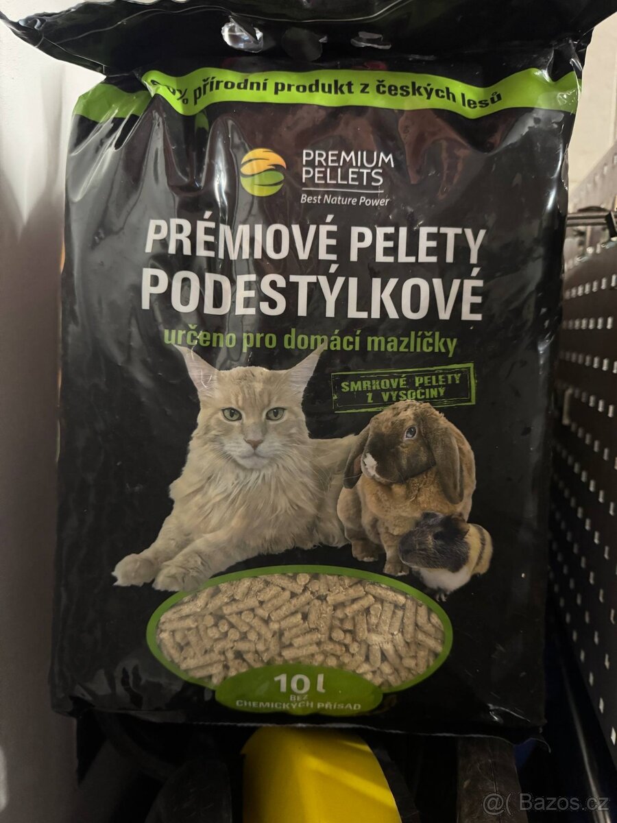 Prémiové pelety podestýlkové 10l