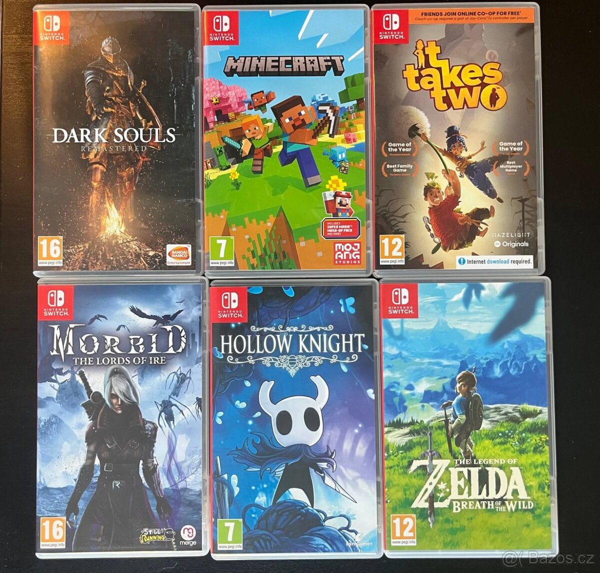 HRY NA NINTENDO SWITCH - Zelda, Minecraft, Dark Souls