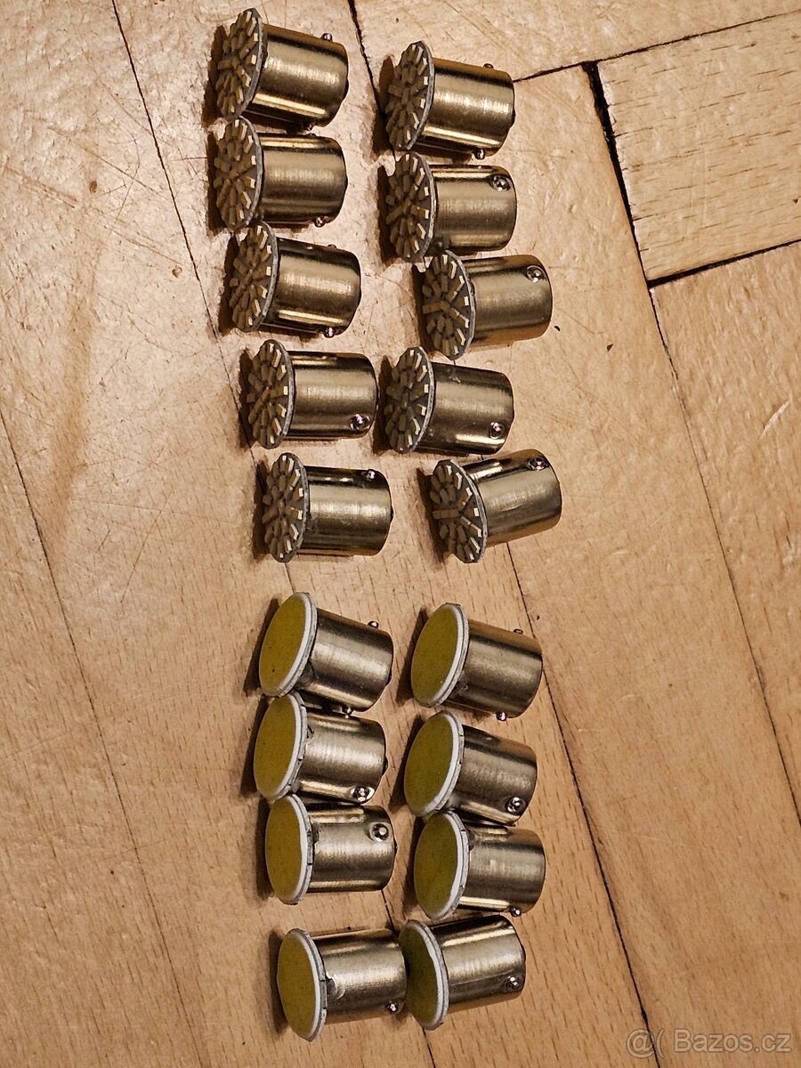 BA15S LED žárovky 12V, nové