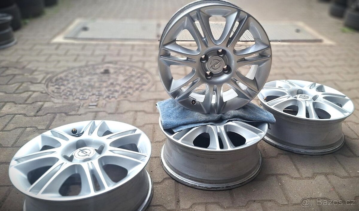 Alu disky Opel originál 16" – 4x100 – výborný stav