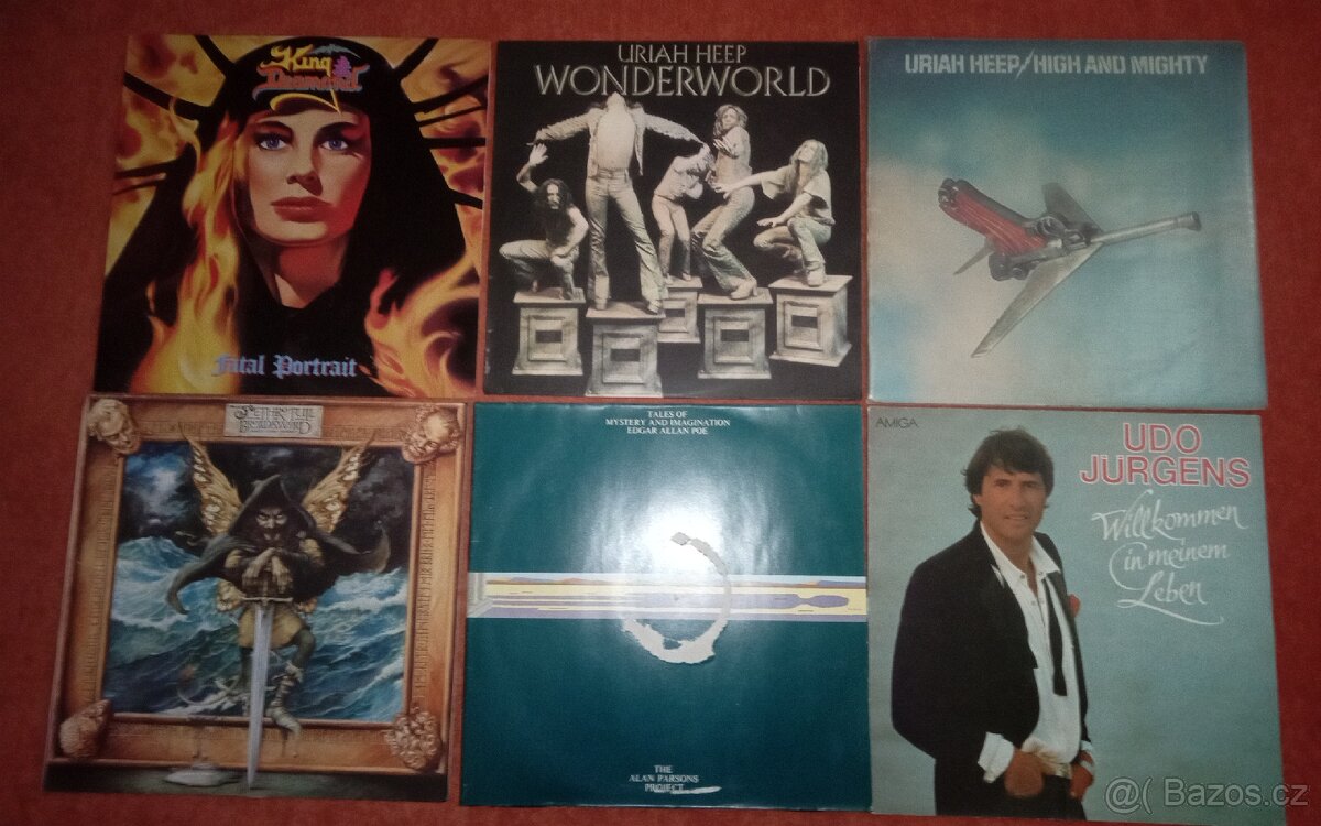 Prodám LP Uriah Heep, Jethro Tull, Alan Parsons