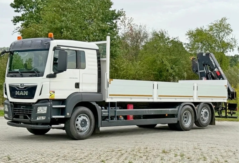 MAN TGS 26.460 - 6x2 - Valník + HR-HIAB X-HIDUO 188B-3