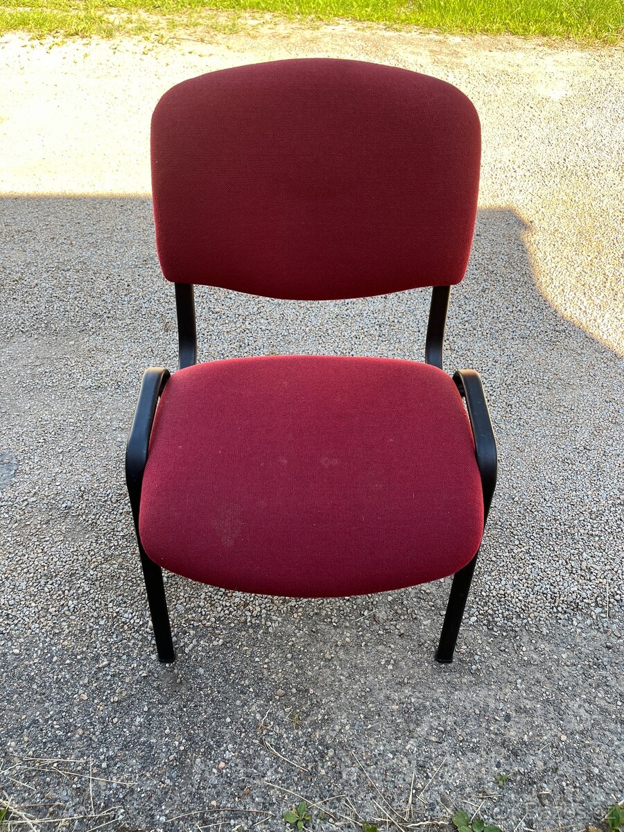 Židle konferenční Viva vínová