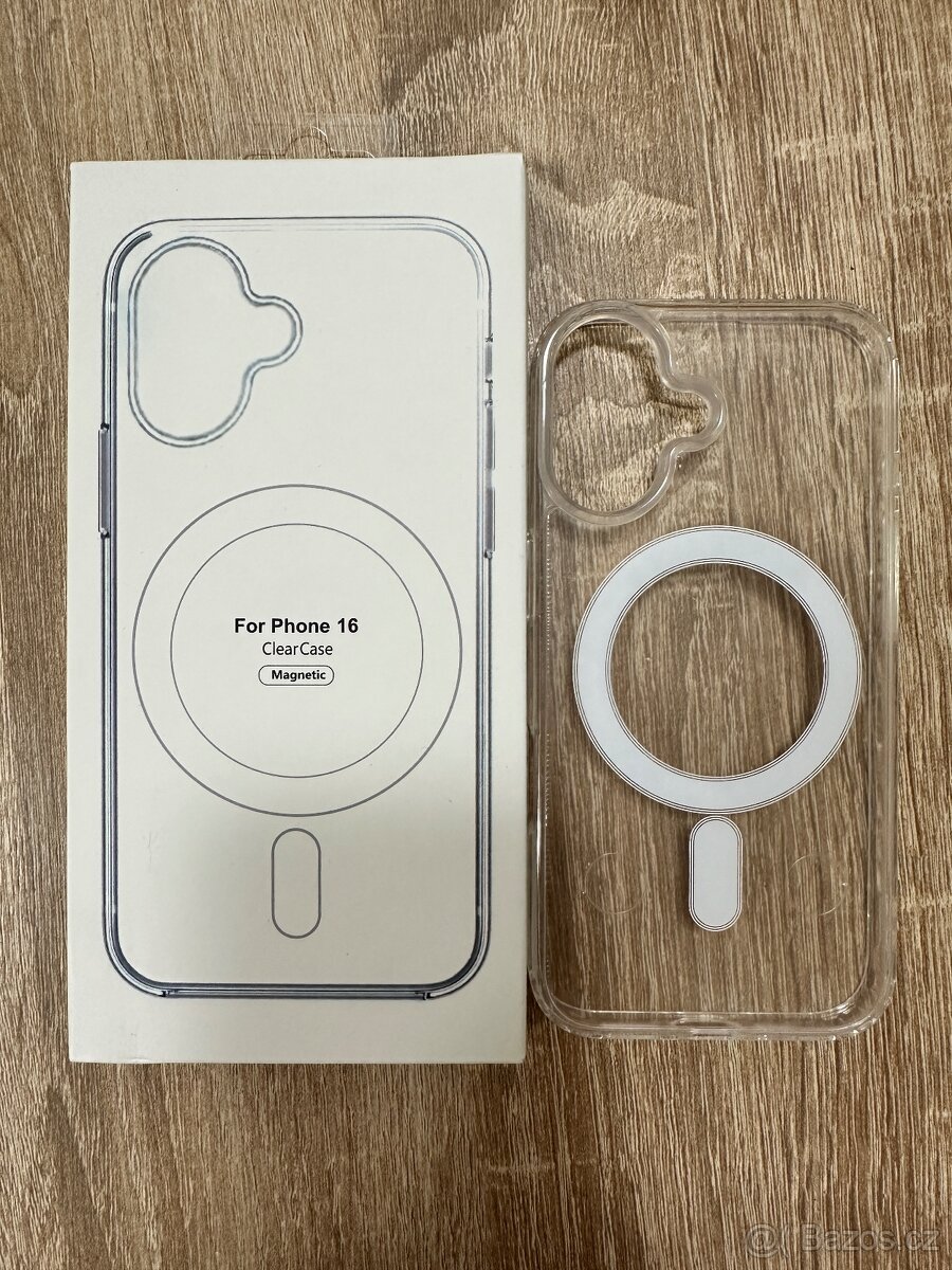 průhledný kryt s magsafe iphone 16