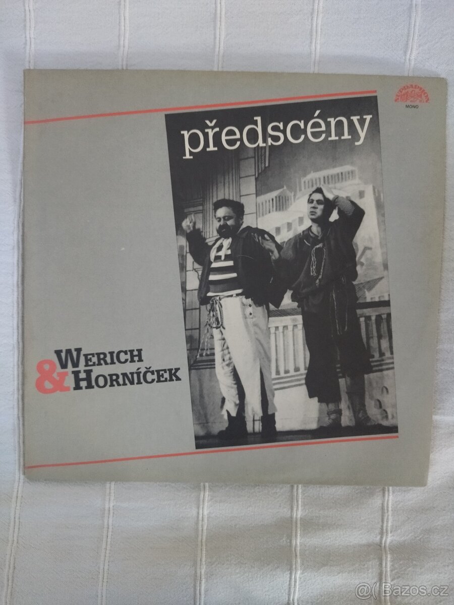 UNIKÁTNÍ  DVOJALBUM  WERICH A HORNÍČEK,  PŘEDSCÉNY