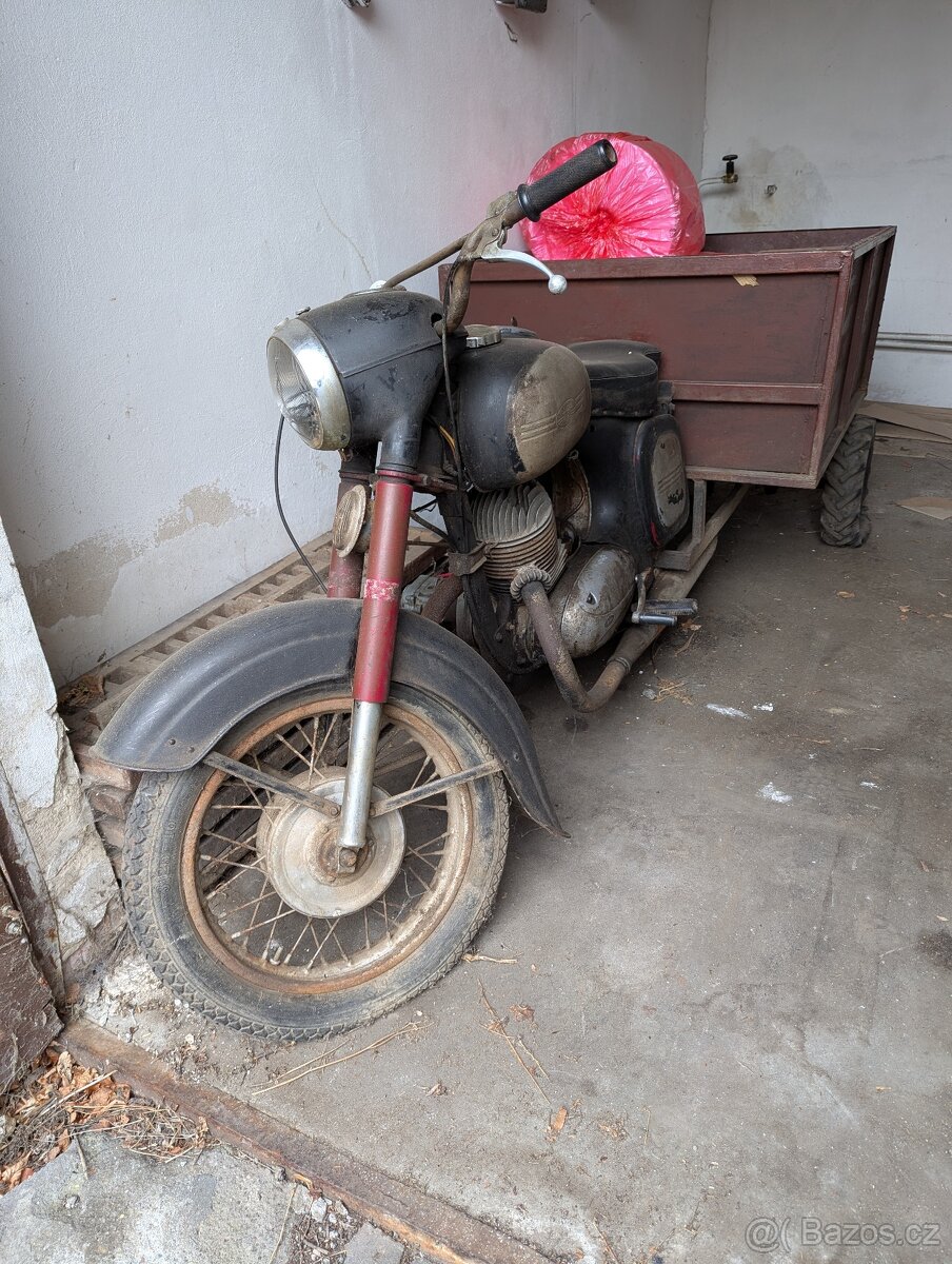 Jawa 250 tříkolová rikša