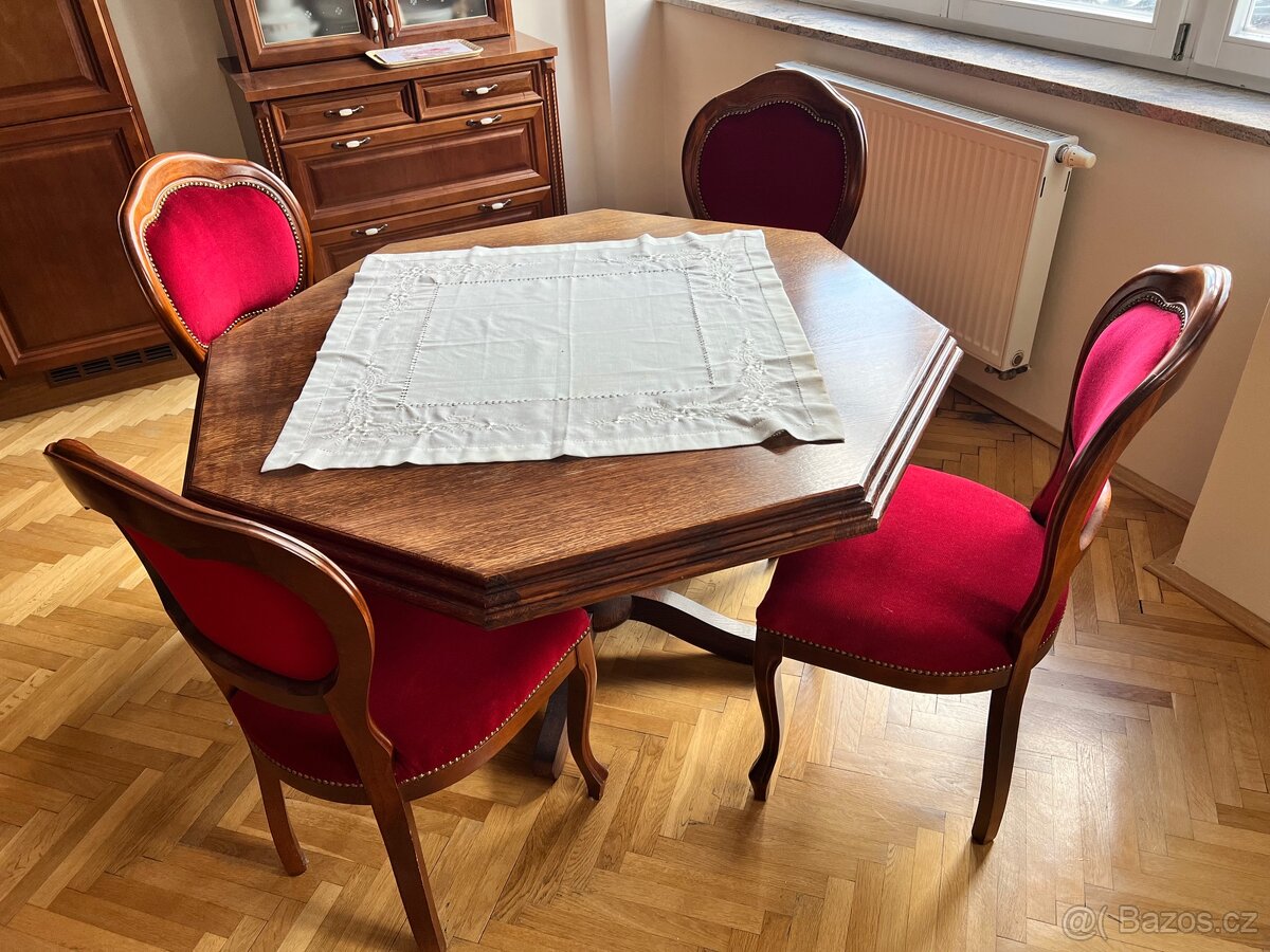 Stůl+židle z masivu