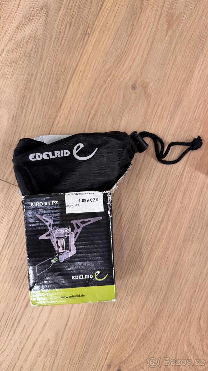 ultralehký kompaktní vařič značky Edelrid