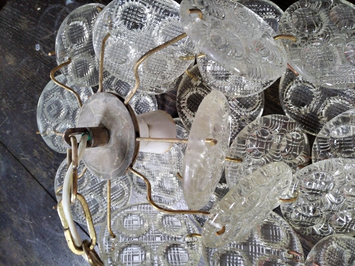 Jedinečný retro lustr