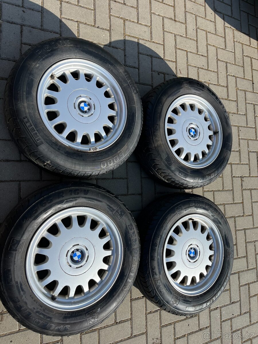 4x alu disky BMW 5x120 R16, letní pneu