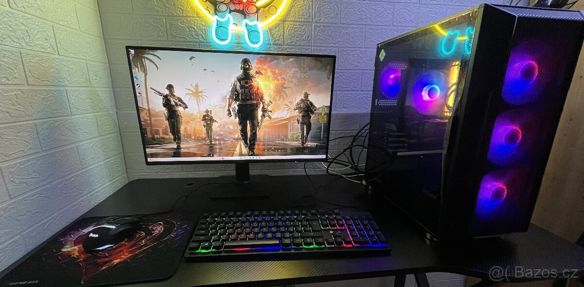 Herní PC-nové díly-záruka-vysoký výkon-2.5TB Uložiště-Wi-Fi