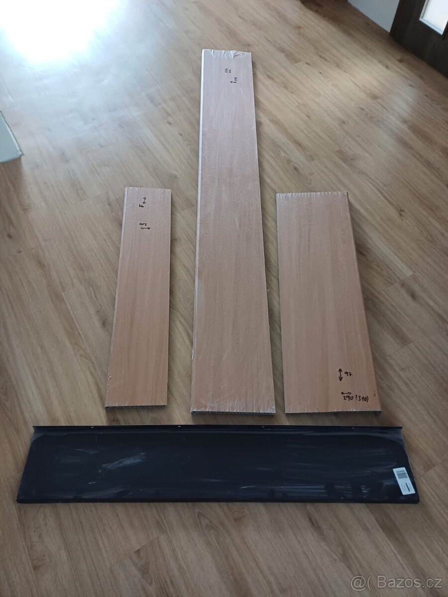 parapety - 3x vnitřní a venkovní