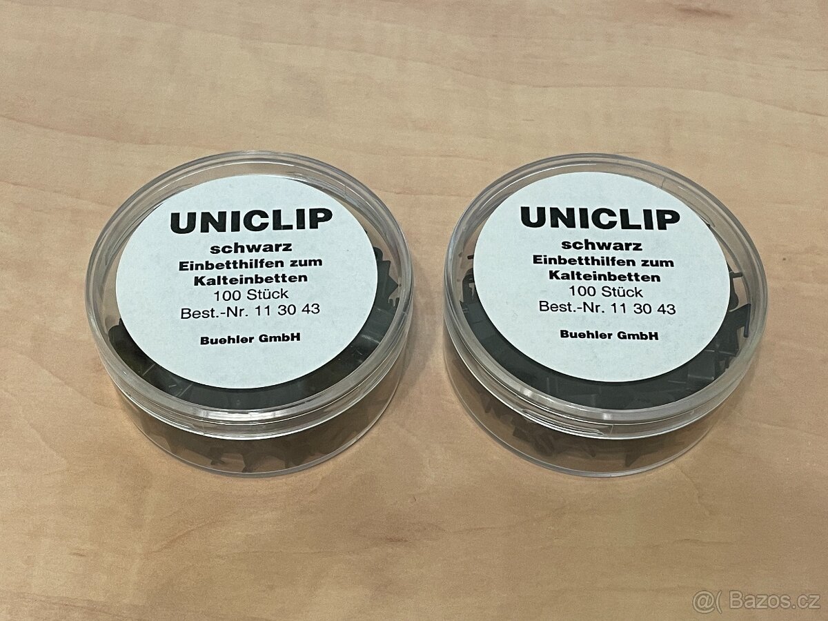 Plastové klipy Buehler UNICLIP CLIPS, PLASTIC, BLACK 113043