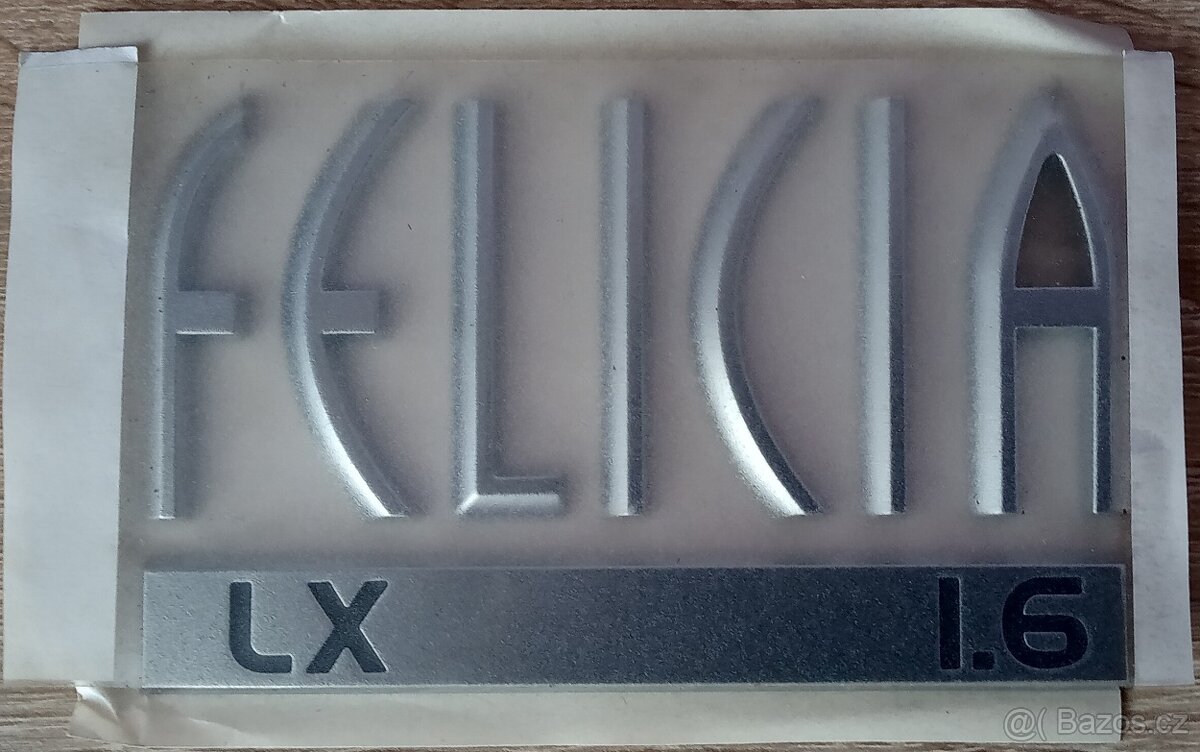 ORIGINÁLNÍ NÁPIS ŠKODA FELICIA LX 1.6