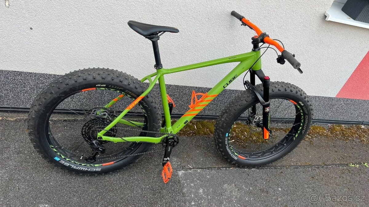 fatbike CUBE Nutrail - green / orange L