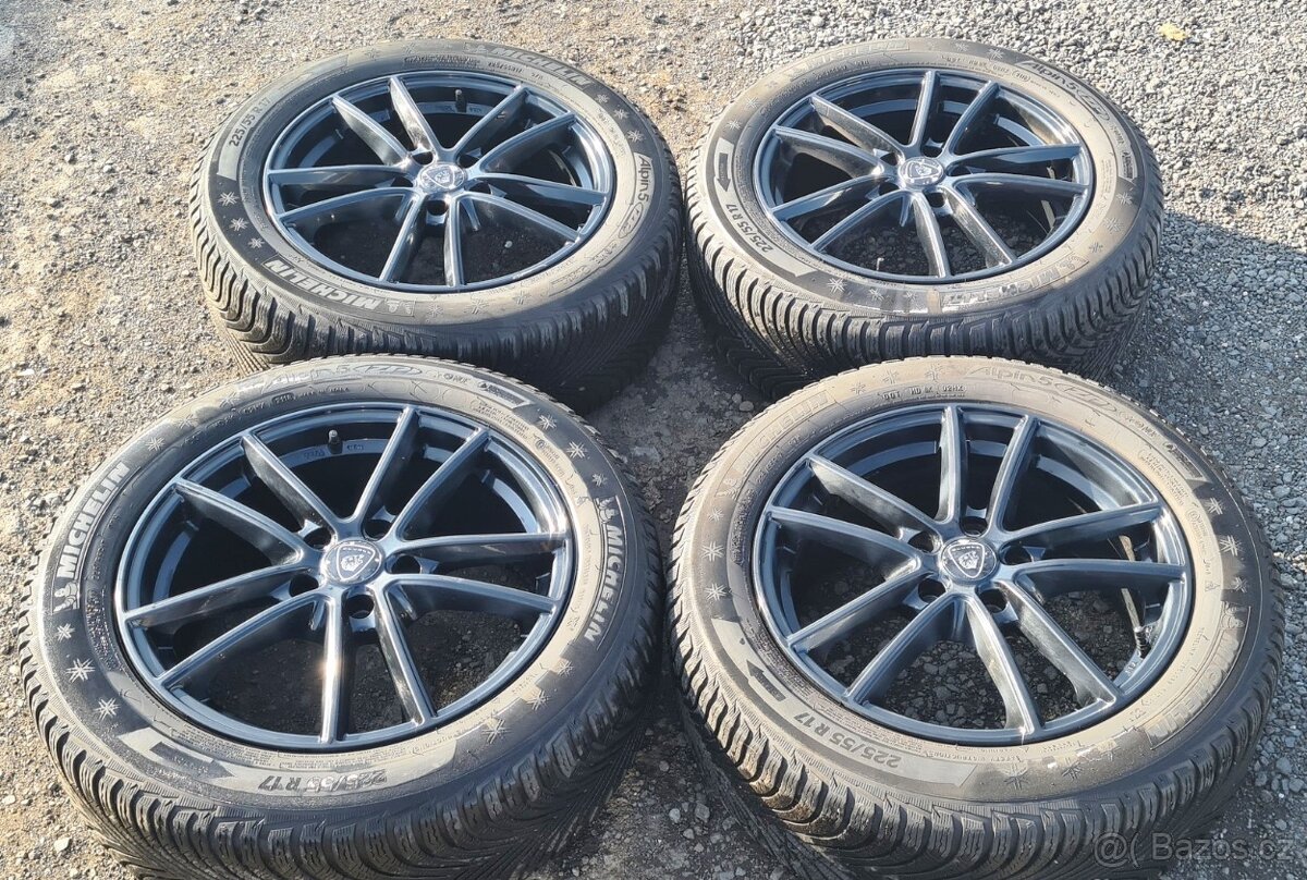 Zimní Alu kola BMW X1, X2, Mini 5x112 Michelin 225/55R17