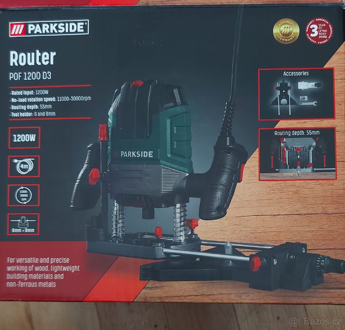 Horní frézka Parkside POC 1200 D3