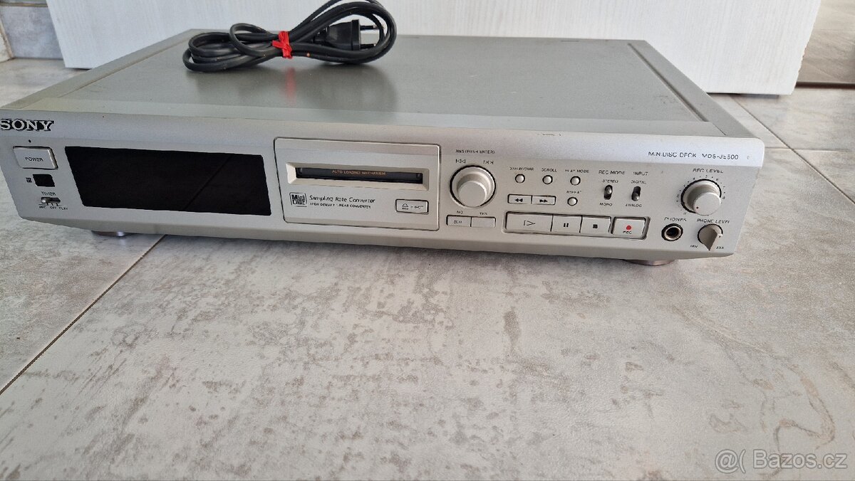 Minidisc Deck Sony MDS-JE500,bez ovladače