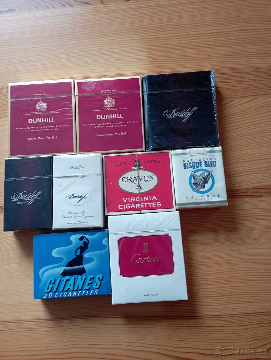 Prodám staré sběratelské cigarety