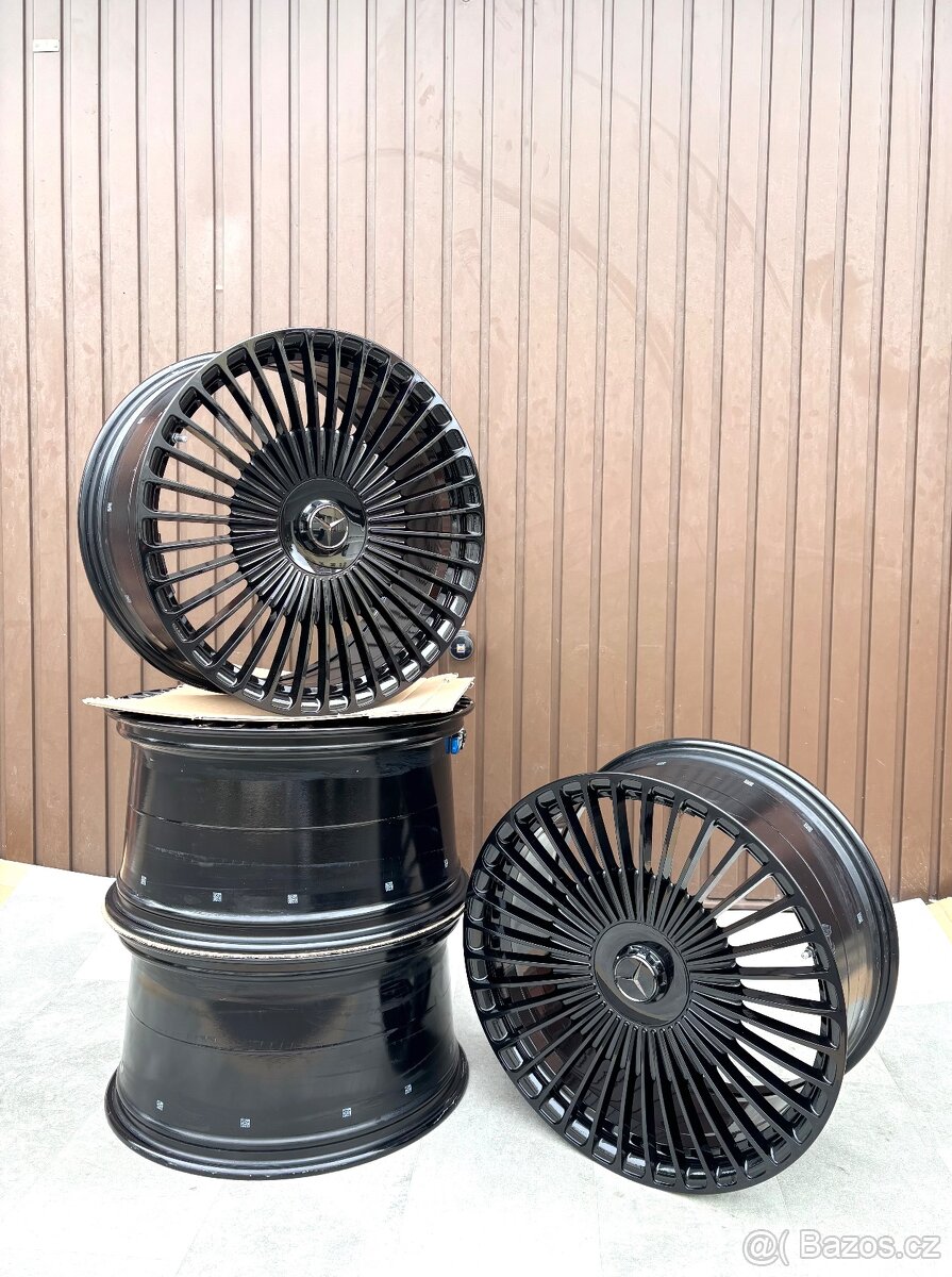 R21 21” Sl63 Maybach Kola Alu Mercedes R21 Černý Lesk - [24.