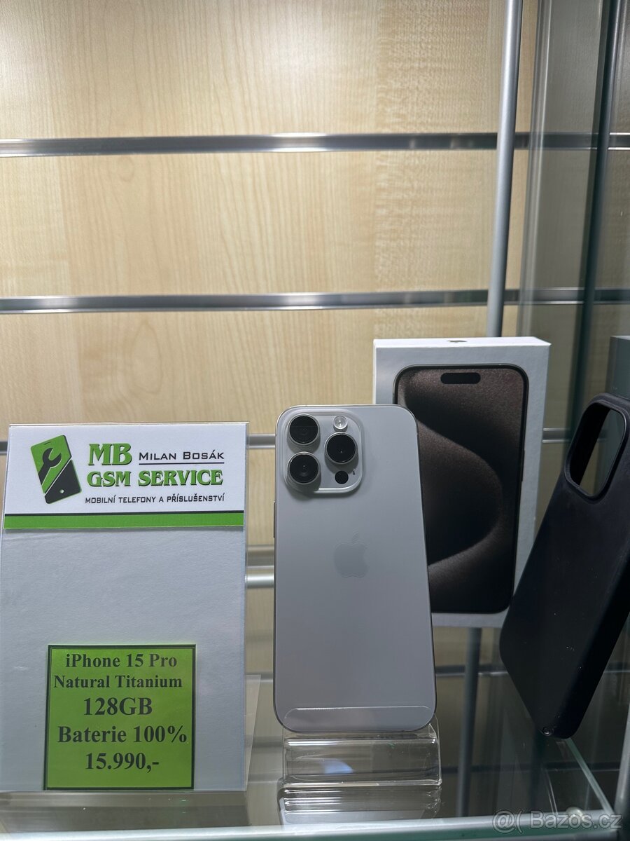 iPhone 15 Pro 128GB Natural titanium