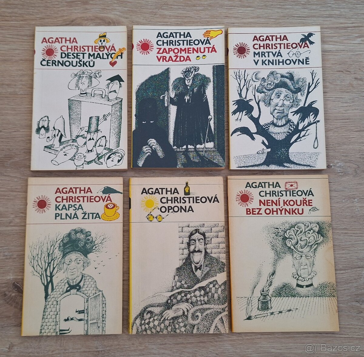 6x Agatha Christie (ilustrace Born)