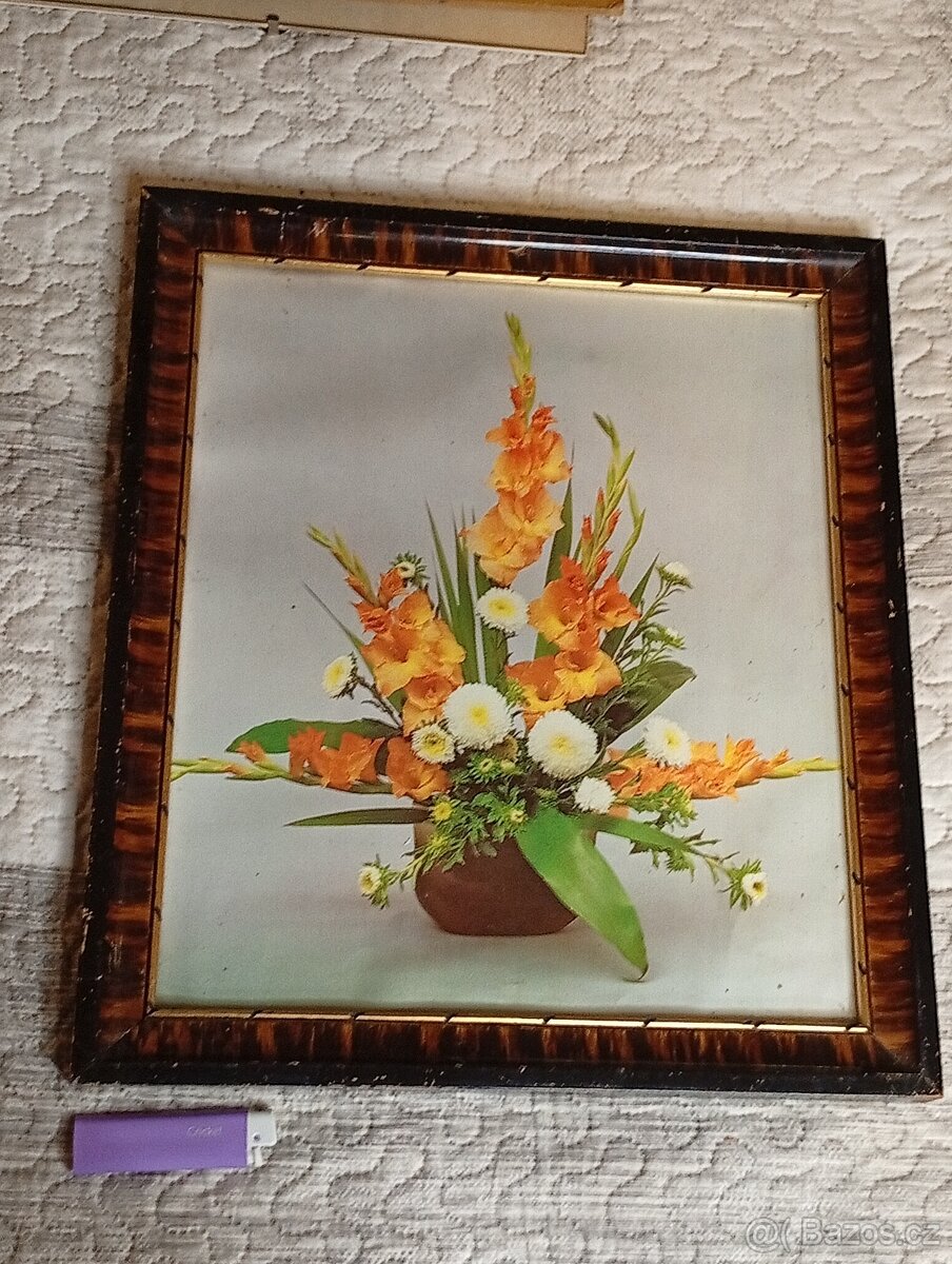 💣 Rám, starý, dřevěný, obraz