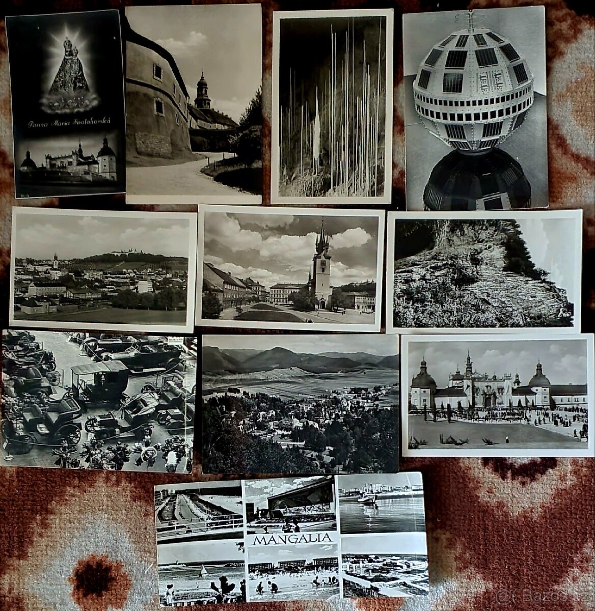 Staré pohlednice černobílé nepopsané