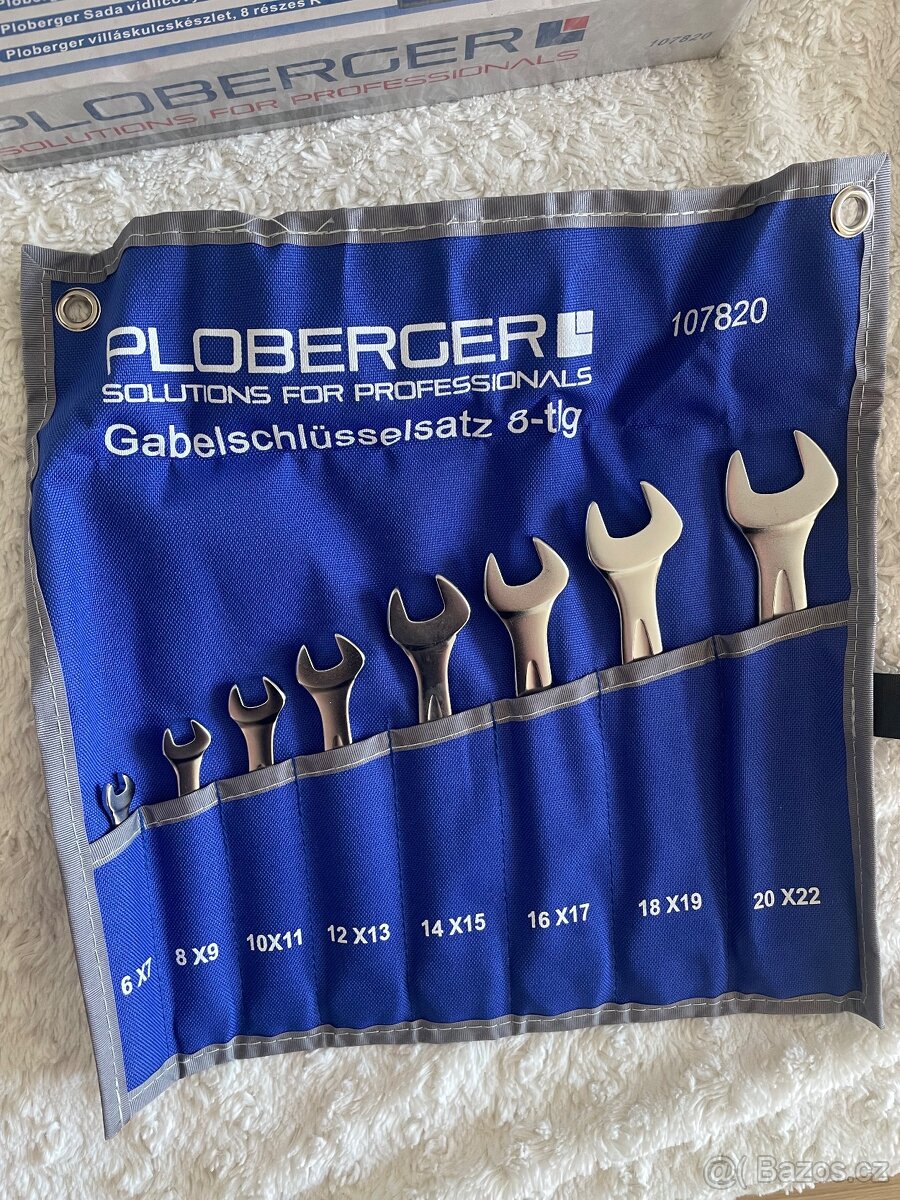 Sada plochých klíčů oboustranných Ploberger -NOVÉ