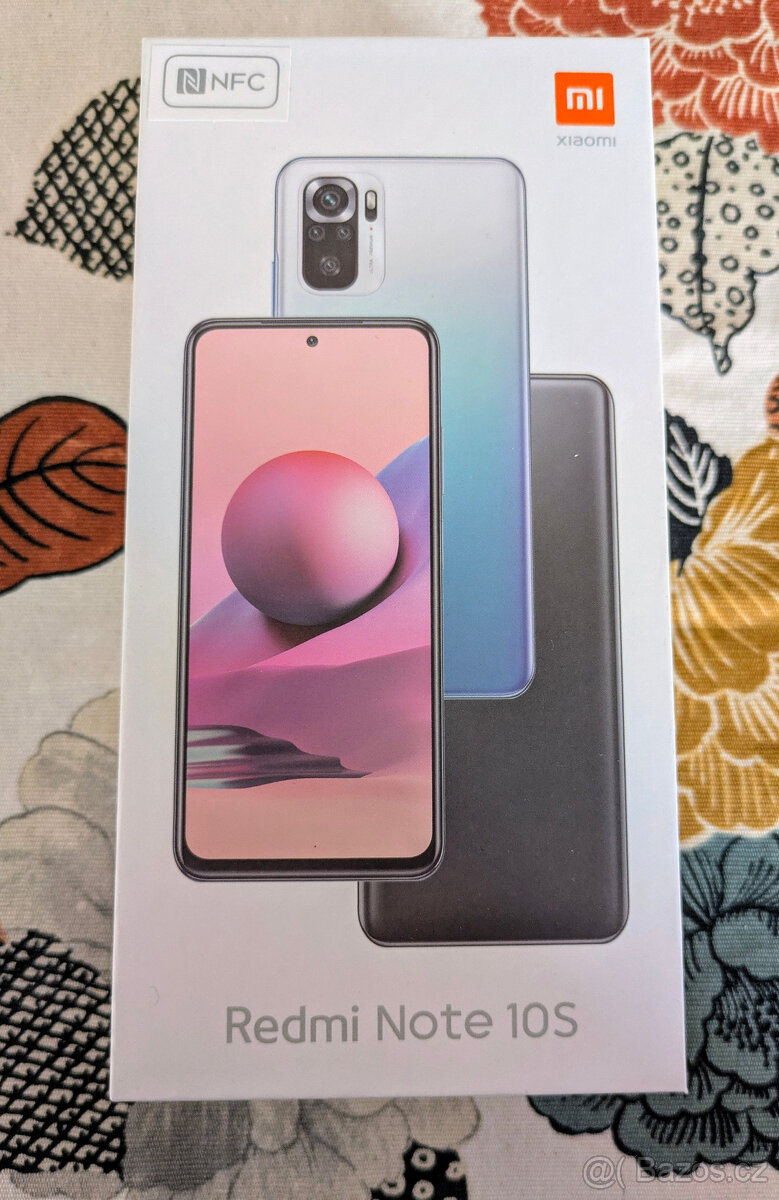 Xiaomi Redmi Note 10S, modrý, 6+64, dobrý stav