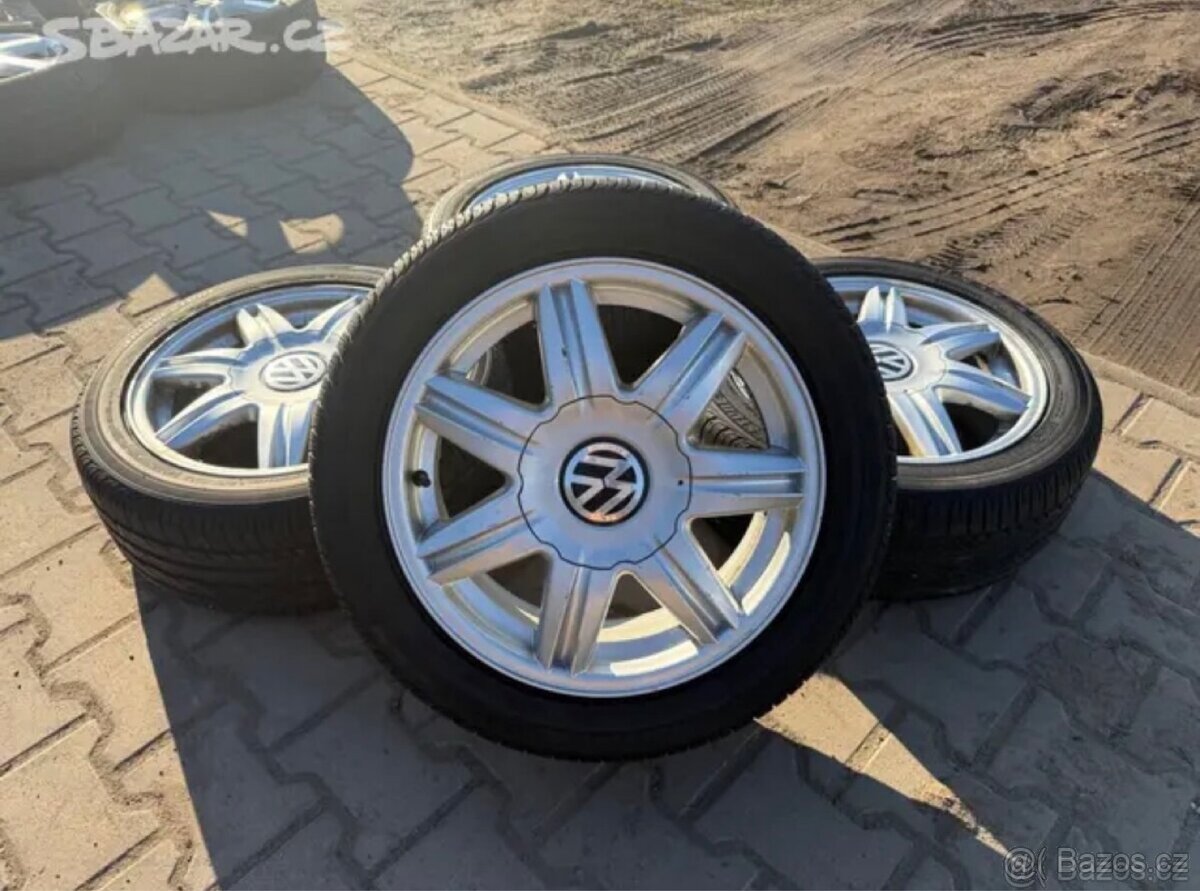 4x al kola 5x100 16 + pneu letní 215/45 R16