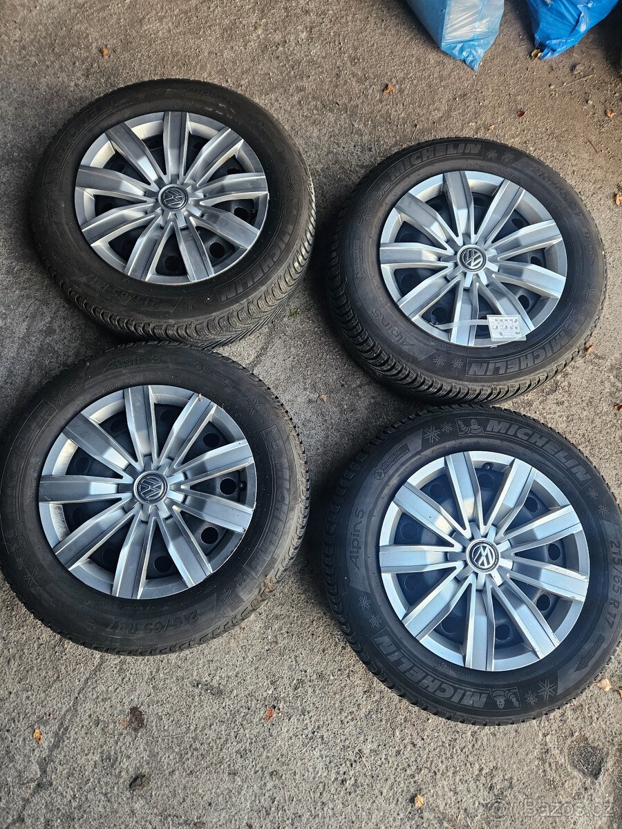 Zimní sada 6,5x17 ET 38 Michelin 215/65/17 Kodiaq Tiguan Q3