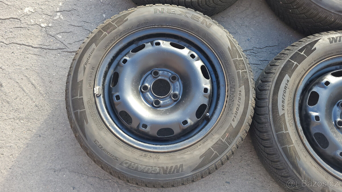 90% zimní kola 14" 5x100 Škoda Fabia 1 i 2, Polo, Ibiza