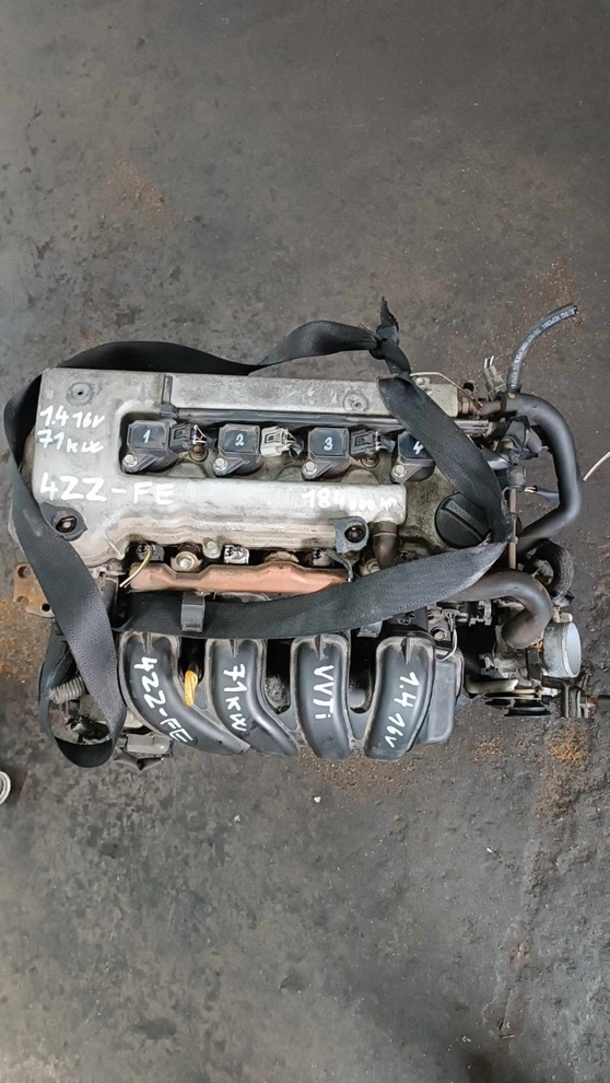 motor 1.4 16v 71kW typ 4ZZ-FE