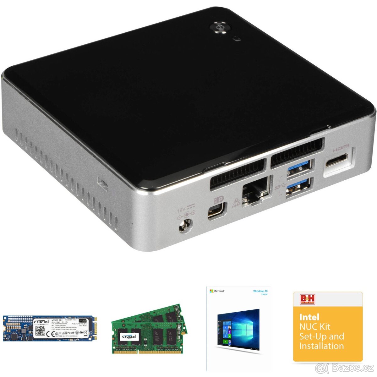 HP mini PC Intel 4 jádro, 8GB SSD úsporná raketka