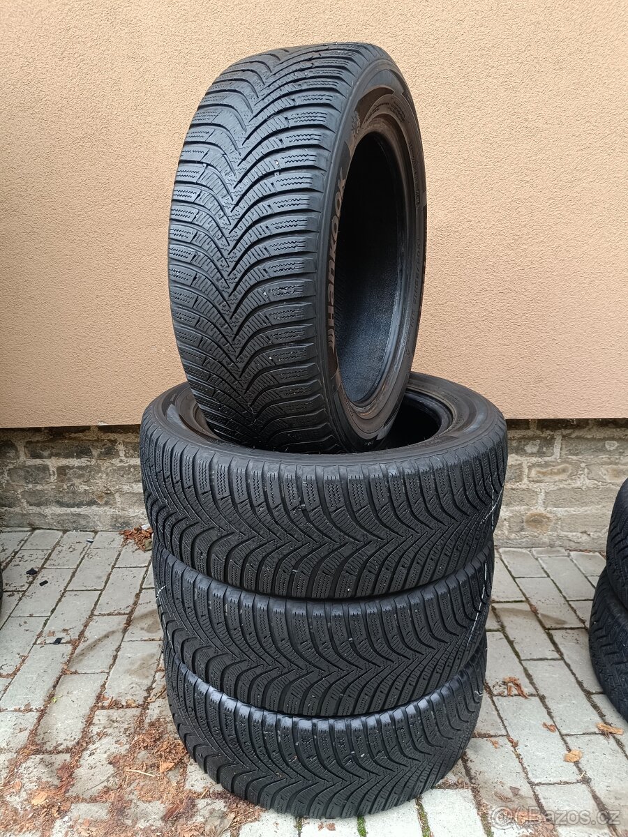 4x zimní 205/55 r16 91H - Hankook - m+s - 5 mm