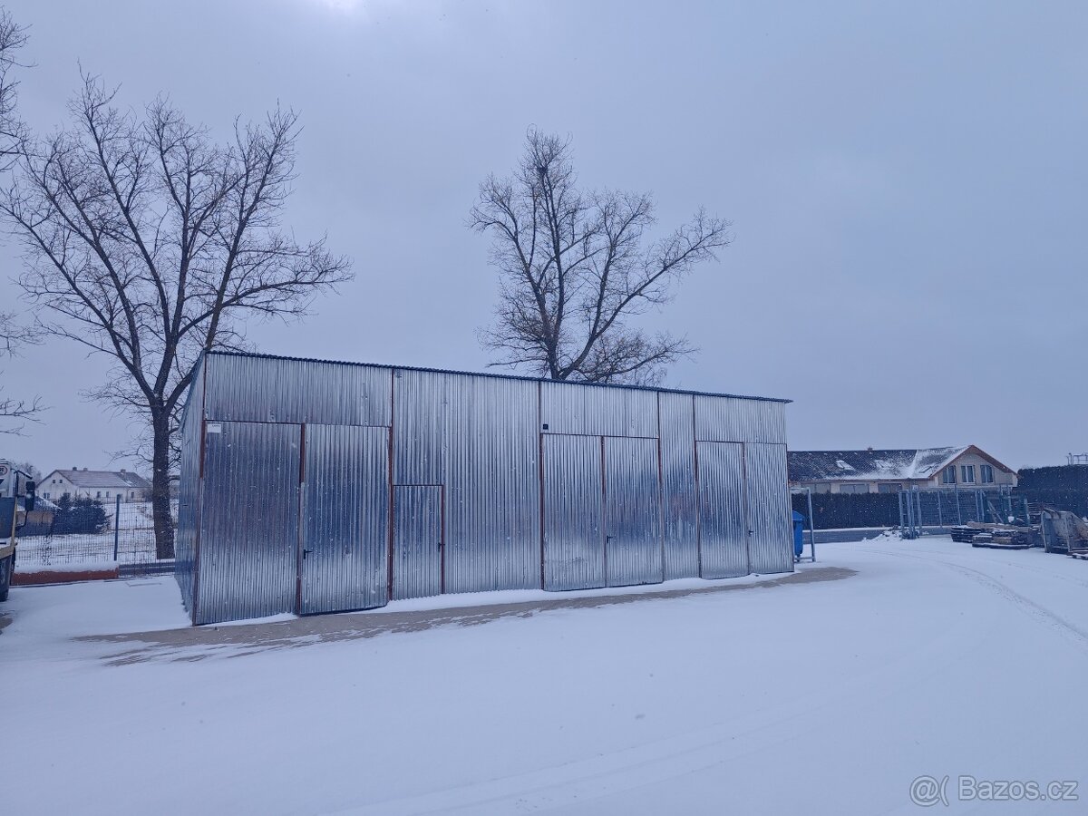 SLEVA Prodám plechovou halu,garáž, sklad 13m krát 7m