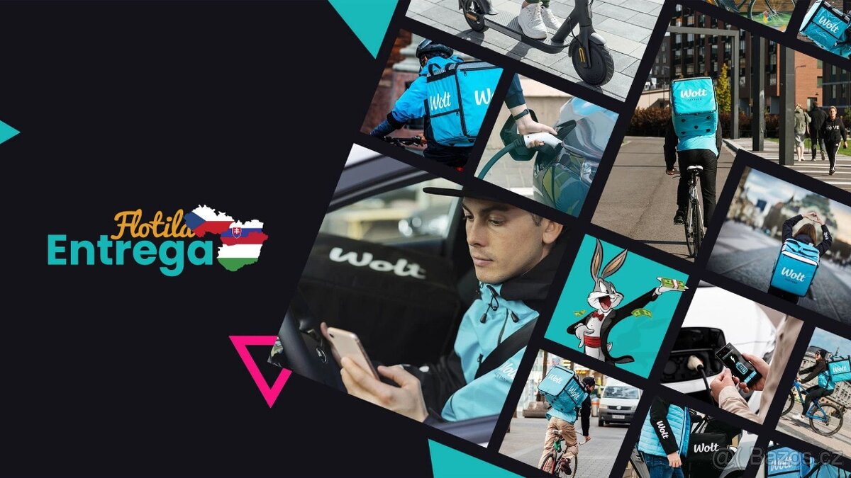 HLEDÁME KURÝRY PRO ROZVOZ WOLT 🍕 Teplice