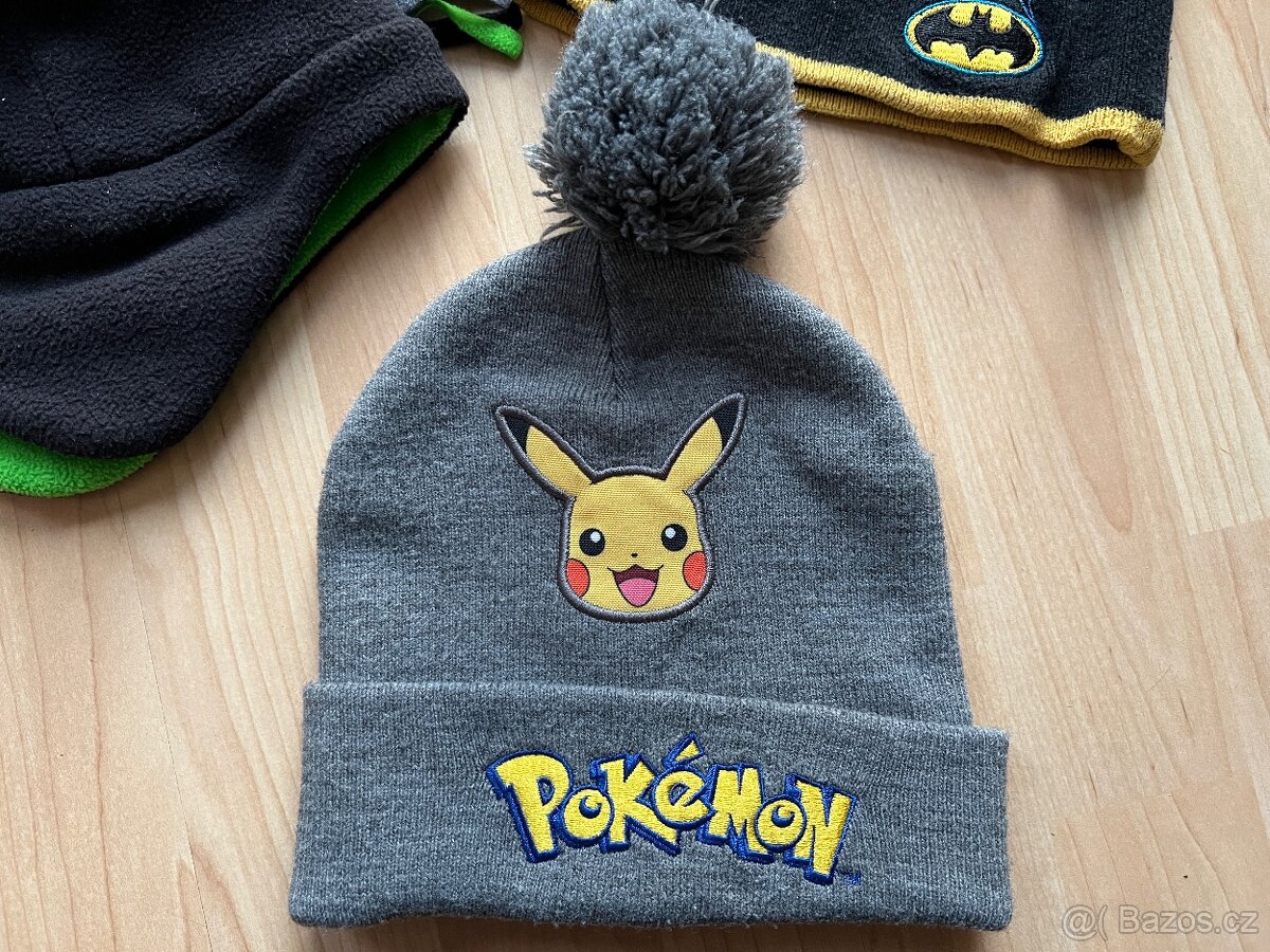 Klučičí čepice Pokemon Pikachu 4-7 let