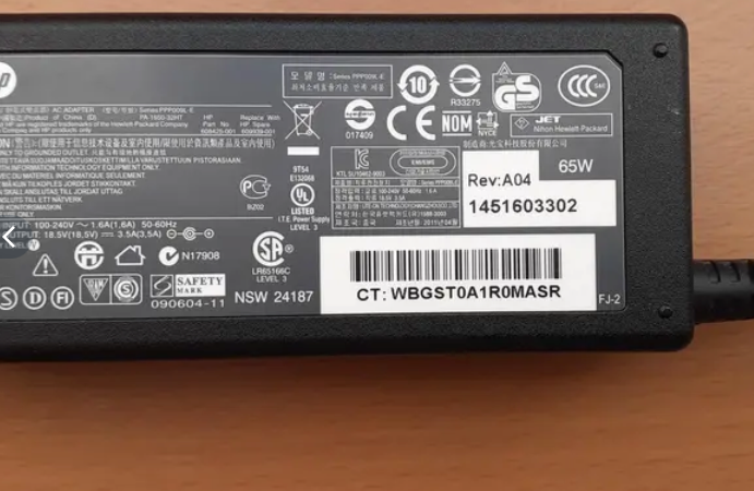 Orig napájecí adapter notebooku HP 65W, 18,5V Brno