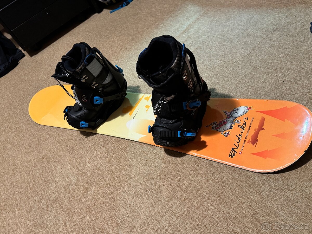 Dětský snowboard Nidecker 125 + boty Burton 39