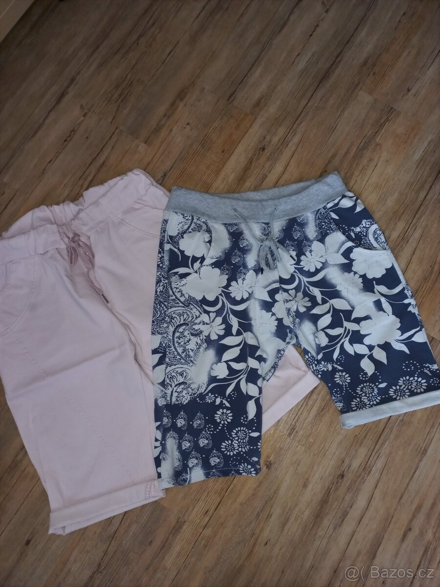 Bermudy-kraťasy ke kolenům,UNI velikost,cca M/L