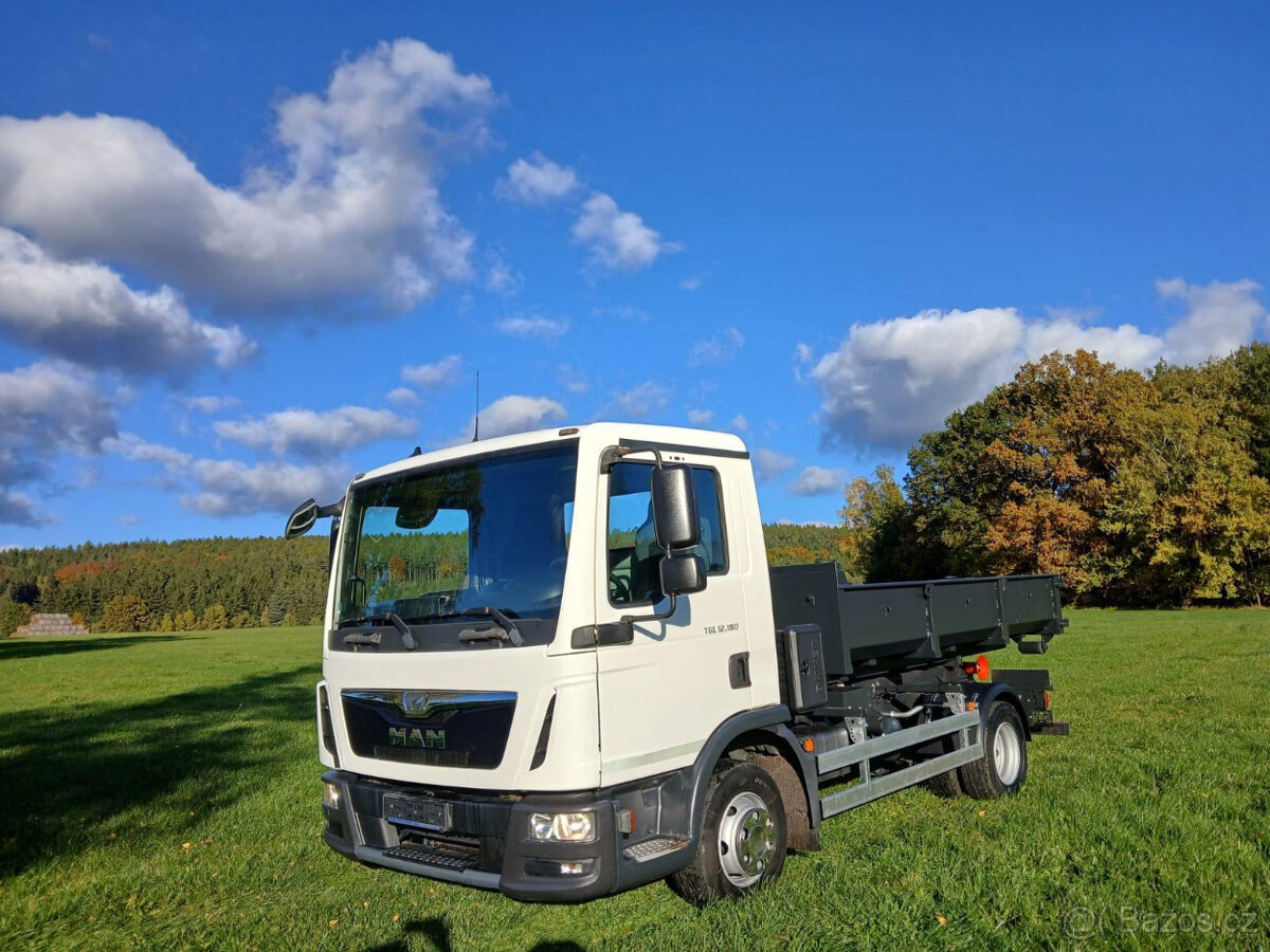 MAN TGL 12.180, Nosič kontejnerů 6 tun, Jako nové