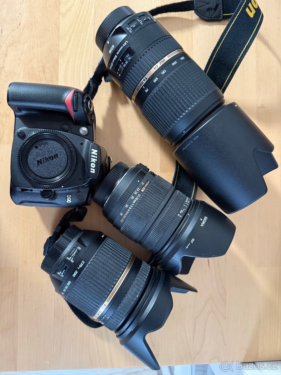 Nikon D90 + 3x objektivy